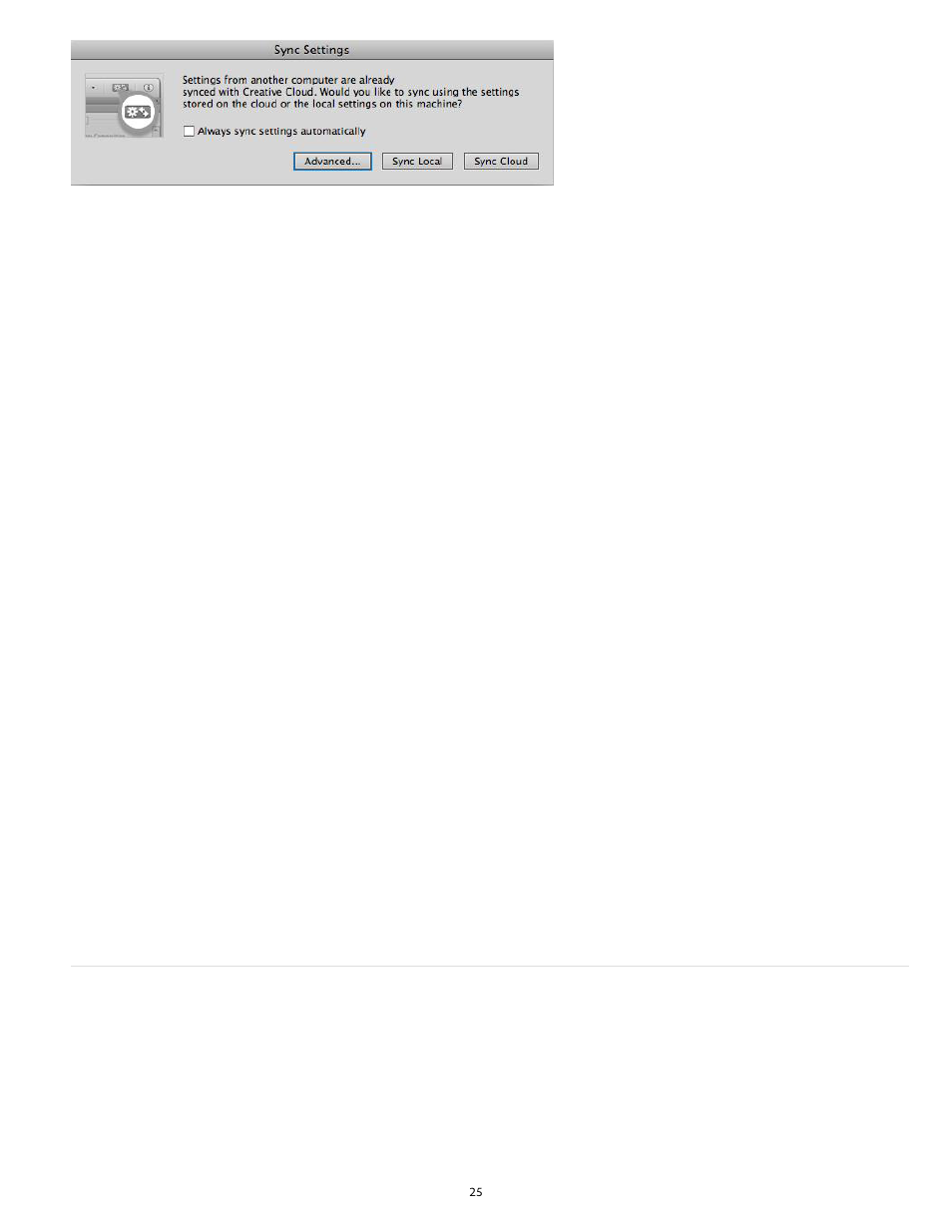 Edit preferences for sync settings | Adobe Dreamweaver CC 2014 v.13 User Manual | Page 32 / 732