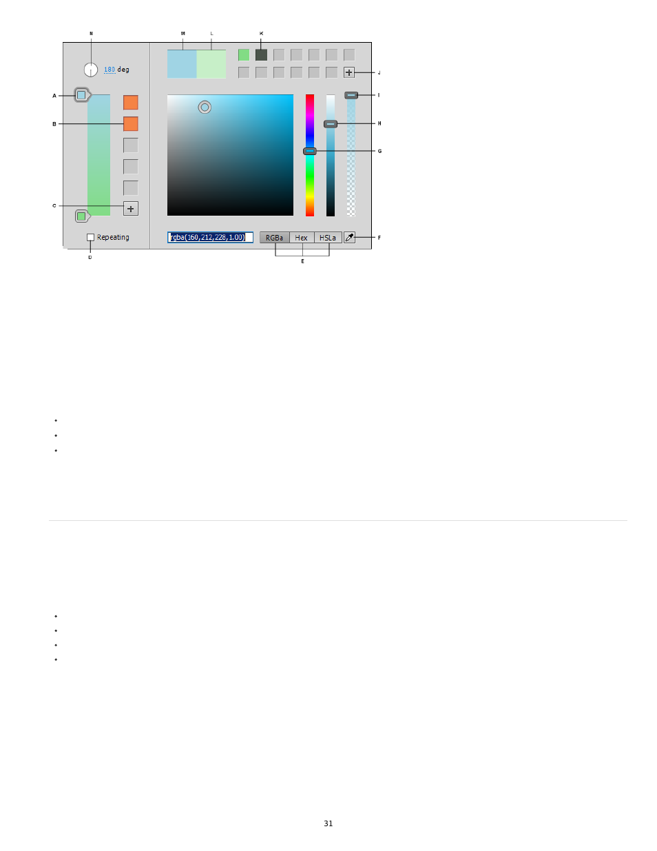 Rendering gradients in web browsers | Adobe Dreamweaver CC 2014 v.13 User Manual | Page 38 / 732