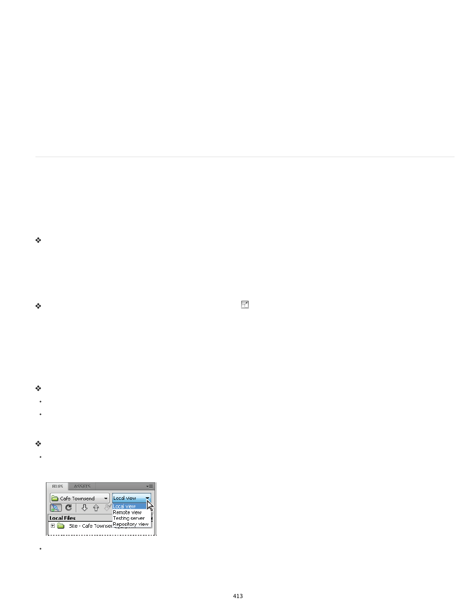 View files and folders | Adobe Dreamweaver CC 2014 v.13 User Manual | Page 420 / 732