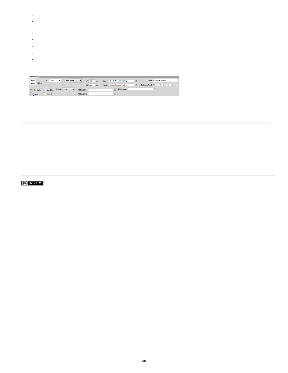 Preview the video in browser | Adobe Dreamweaver CC 2014 v.13 User Manual | Page 55 / 732