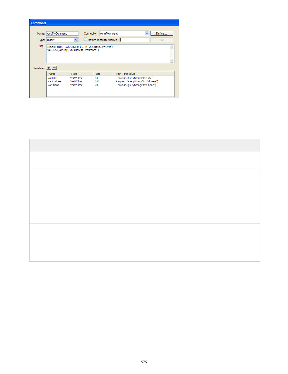 About stored procedures | Adobe Dreamweaver CC 2014 v.13 User Manual | Page 582 / 732