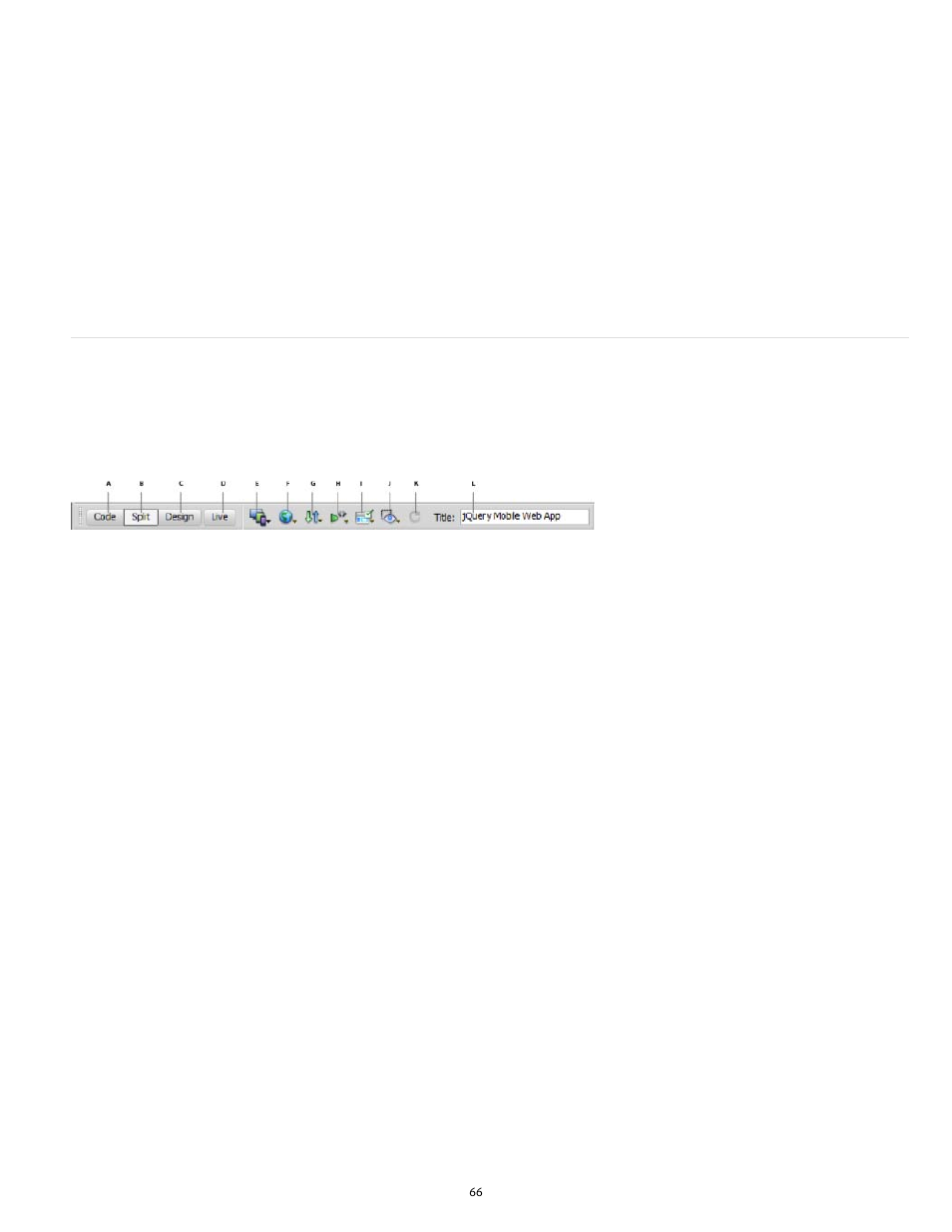 Document toolbar overview | Adobe Dreamweaver CC 2014 v.13 User Manual | Page 73 / 732