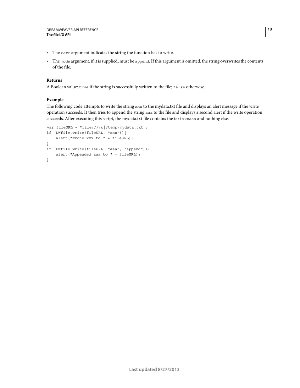 Adobe Dreamweaver API Reference CS5 User Manual | Page 18 / 533