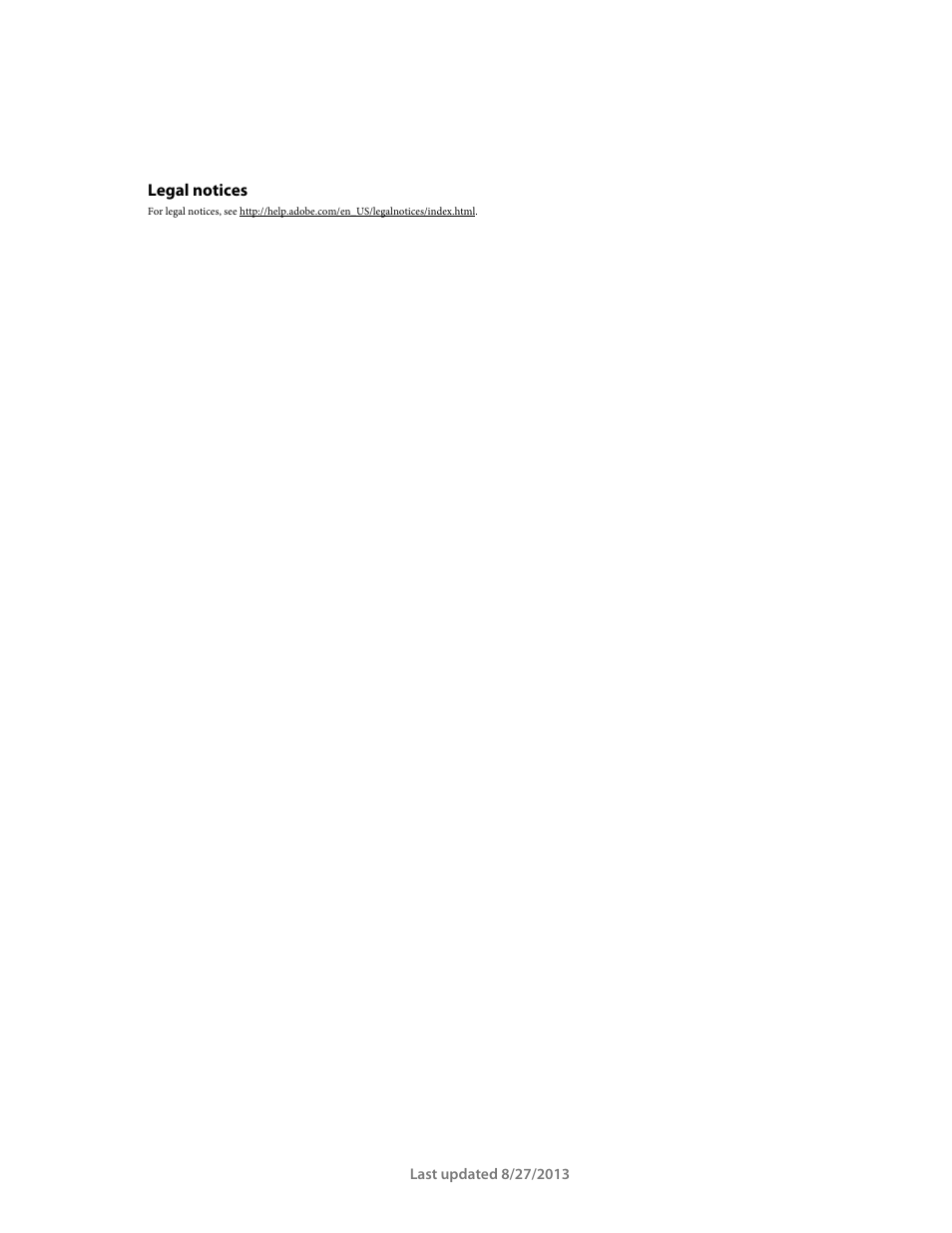 Legal notices | Adobe Dreamweaver API Reference CS5 User Manual | Page 2 / 533