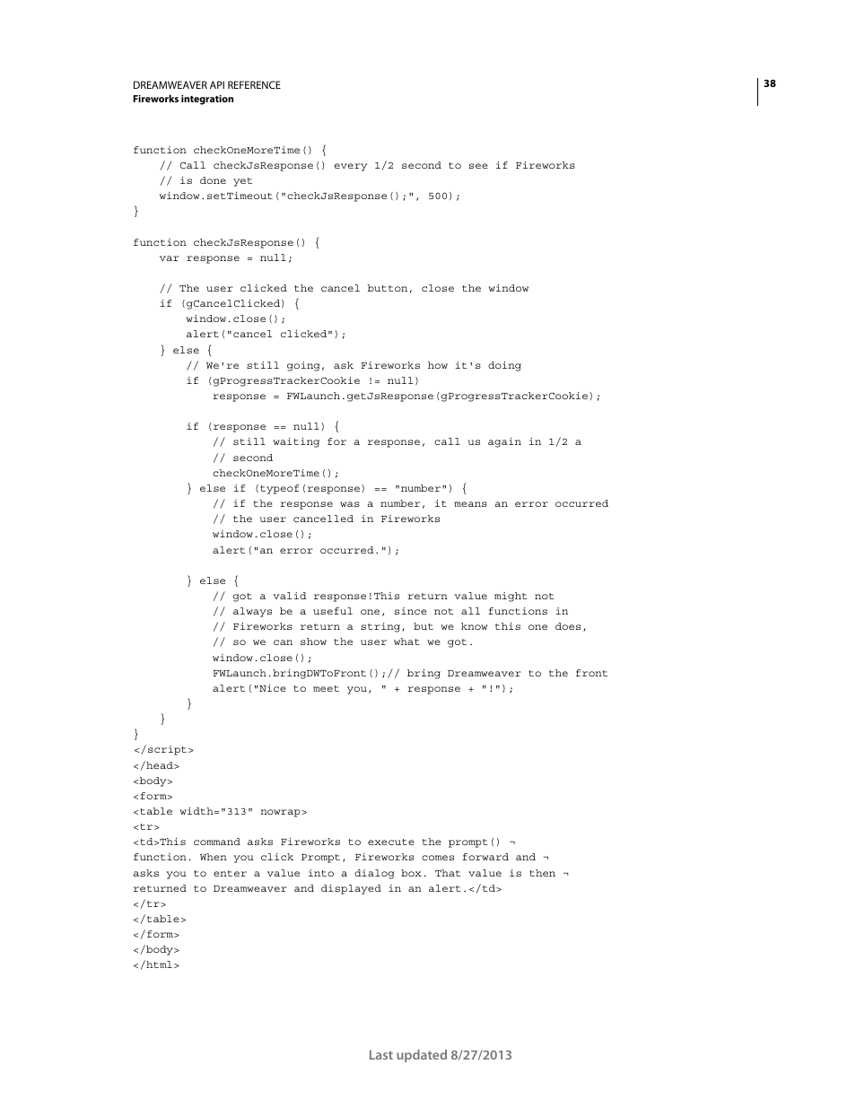 Adobe Dreamweaver API Reference CS5 User Manual | Page 43 / 533