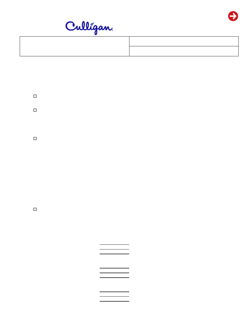 Engineer's specification, Engineer’s specification | Culligan Model 900 User Manual | Page 9 / 15