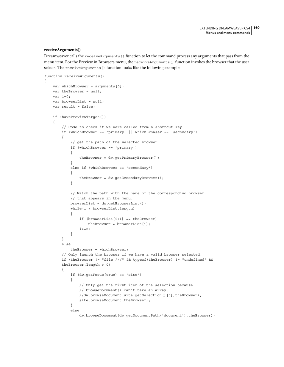 Adobe Extending Dreamweaver CS4 User Manual | Page 166 / 387