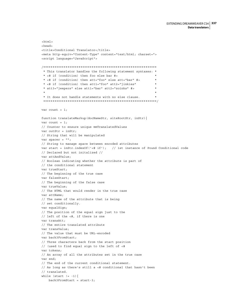 Adobe Extending Dreamweaver CS4 User Manual | Page 343 / 387