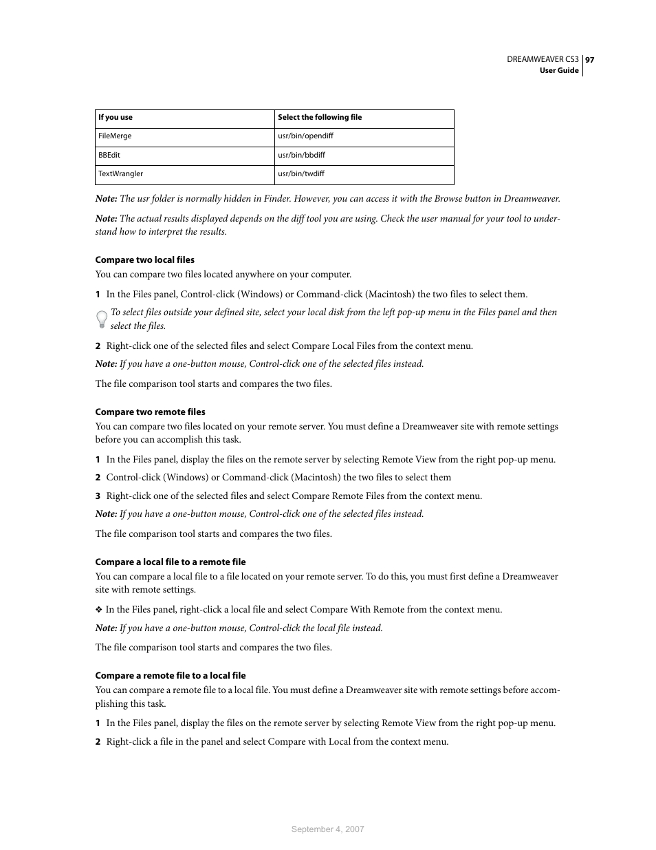 Adobe Dreamweaver CS3 User Manual | Page 104 / 738