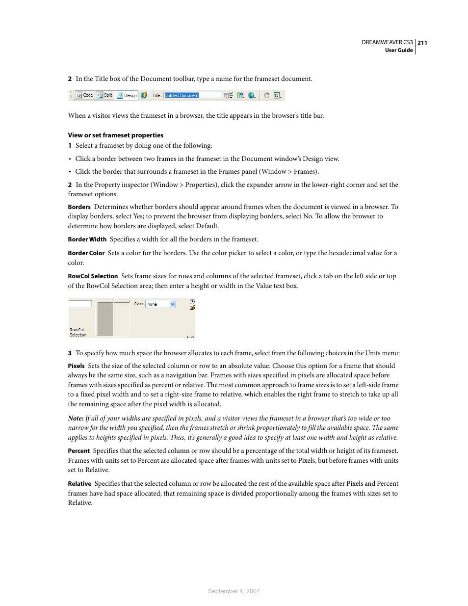 Adobe Dreamweaver CS3 User Manual | Page 218 / 738