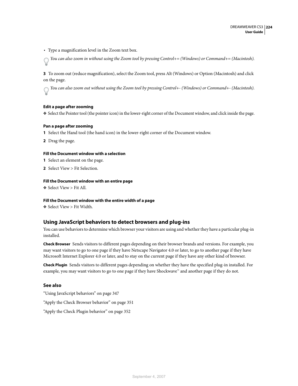 Adobe Dreamweaver CS3 User Manual | Page 231 / 738