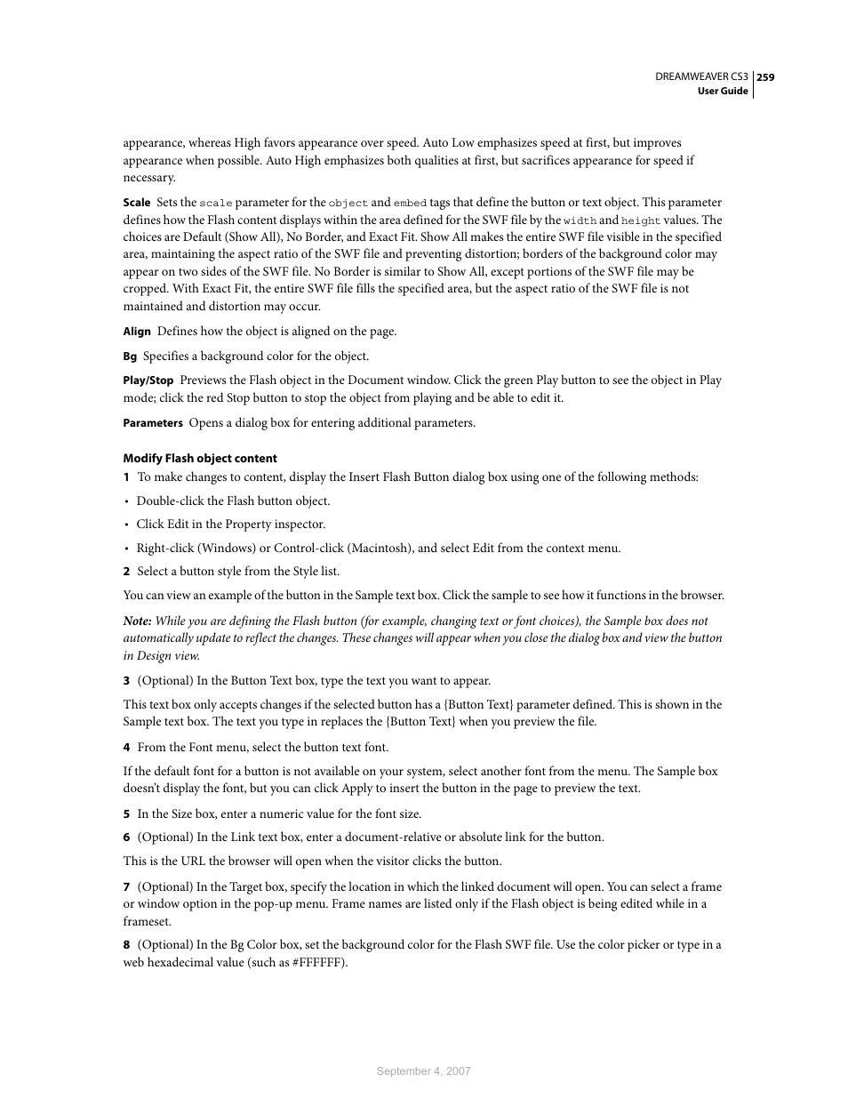 Adobe Dreamweaver CS3 User Manual | Page 266 / 738