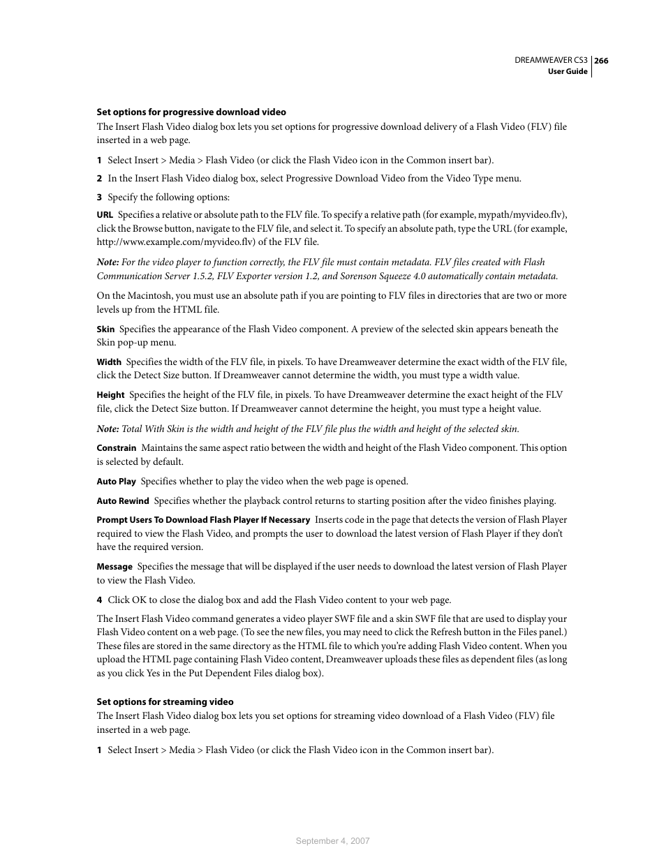 Adobe Dreamweaver CS3 User Manual | Page 273 / 738