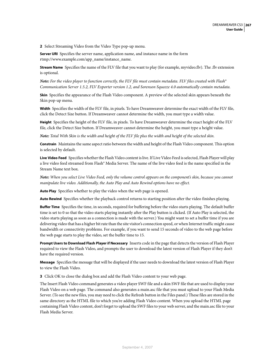 Adobe Dreamweaver CS3 User Manual | Page 274 / 738