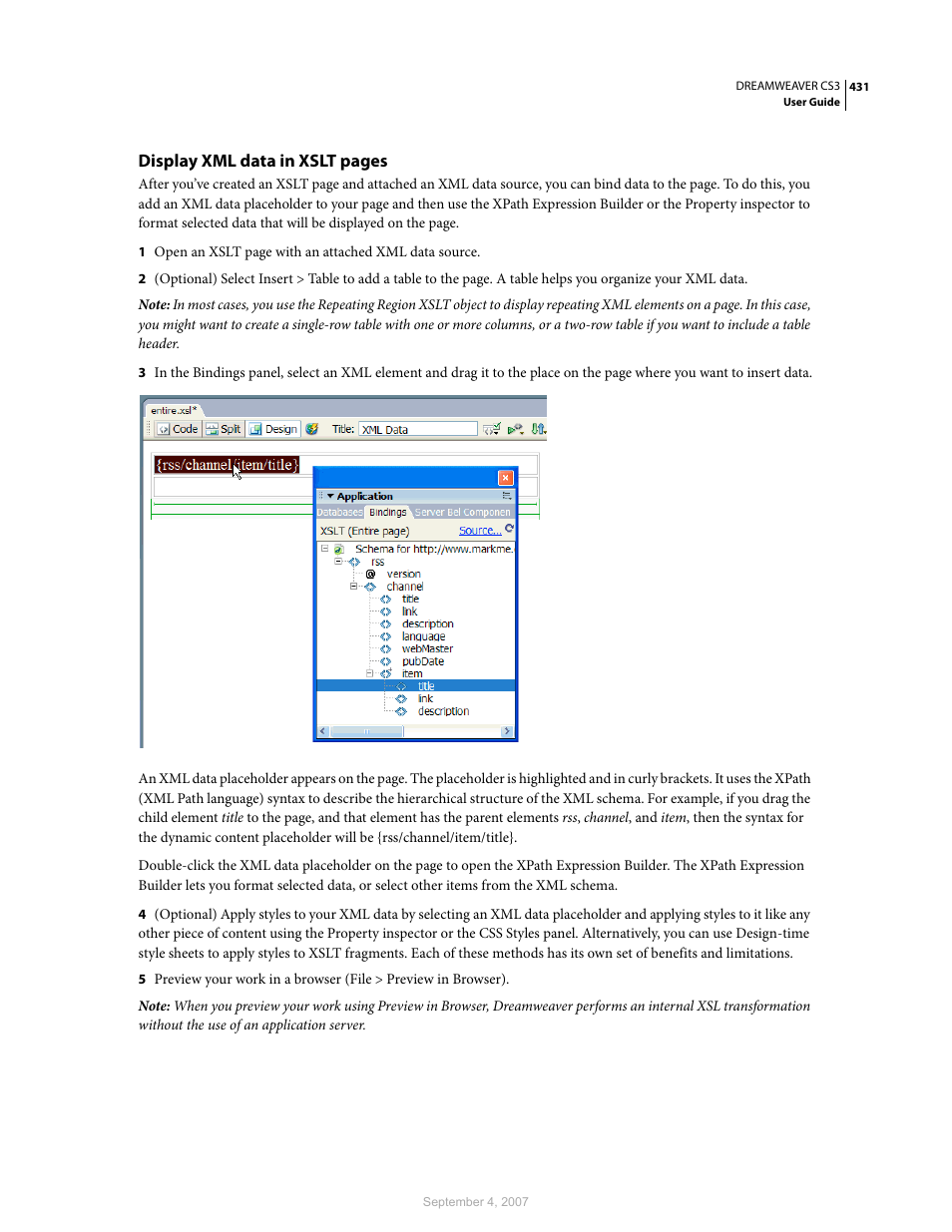 Adobe Dreamweaver CS3 User Manual | Page 438 / 738