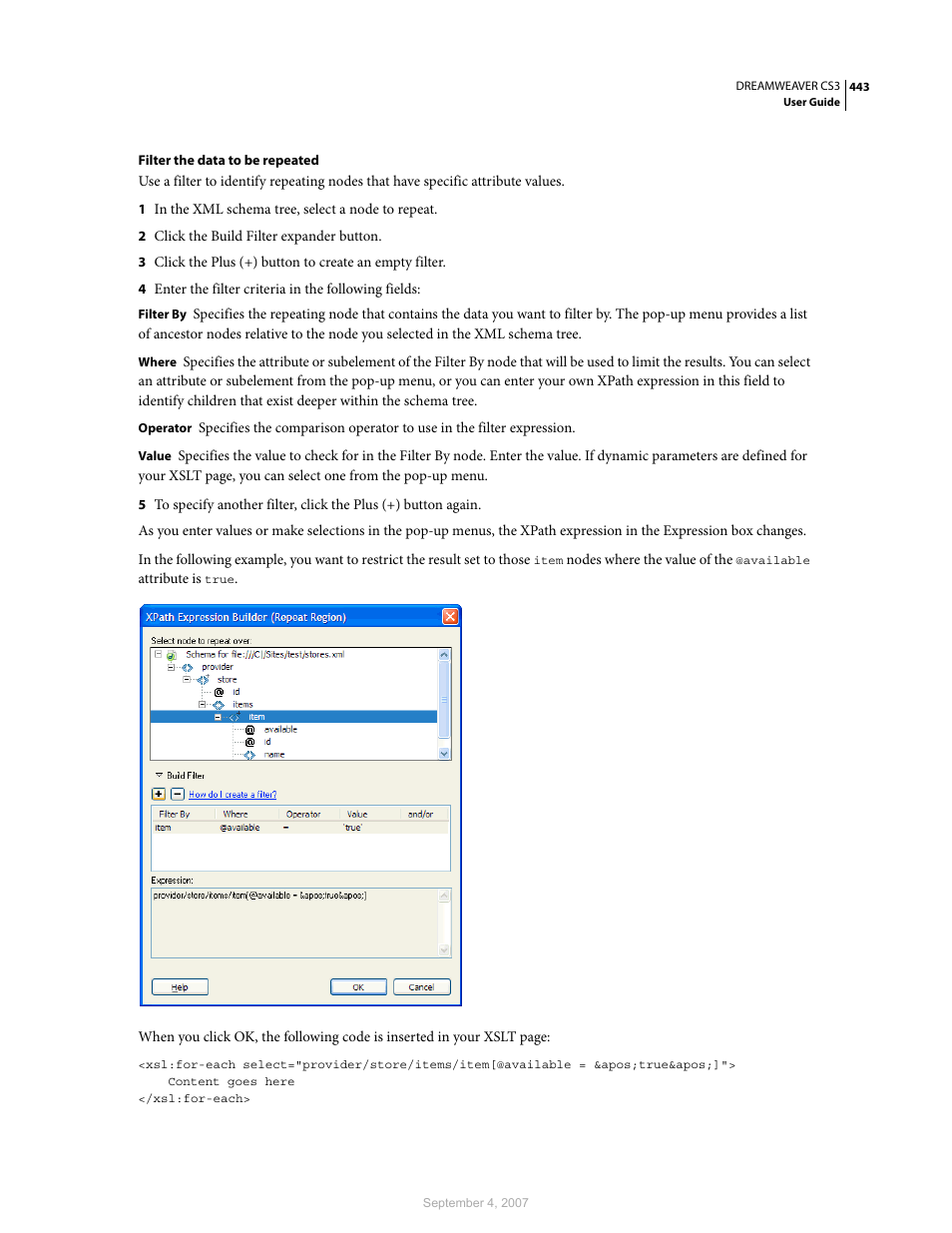 Adobe Dreamweaver CS3 User Manual | Page 450 / 738