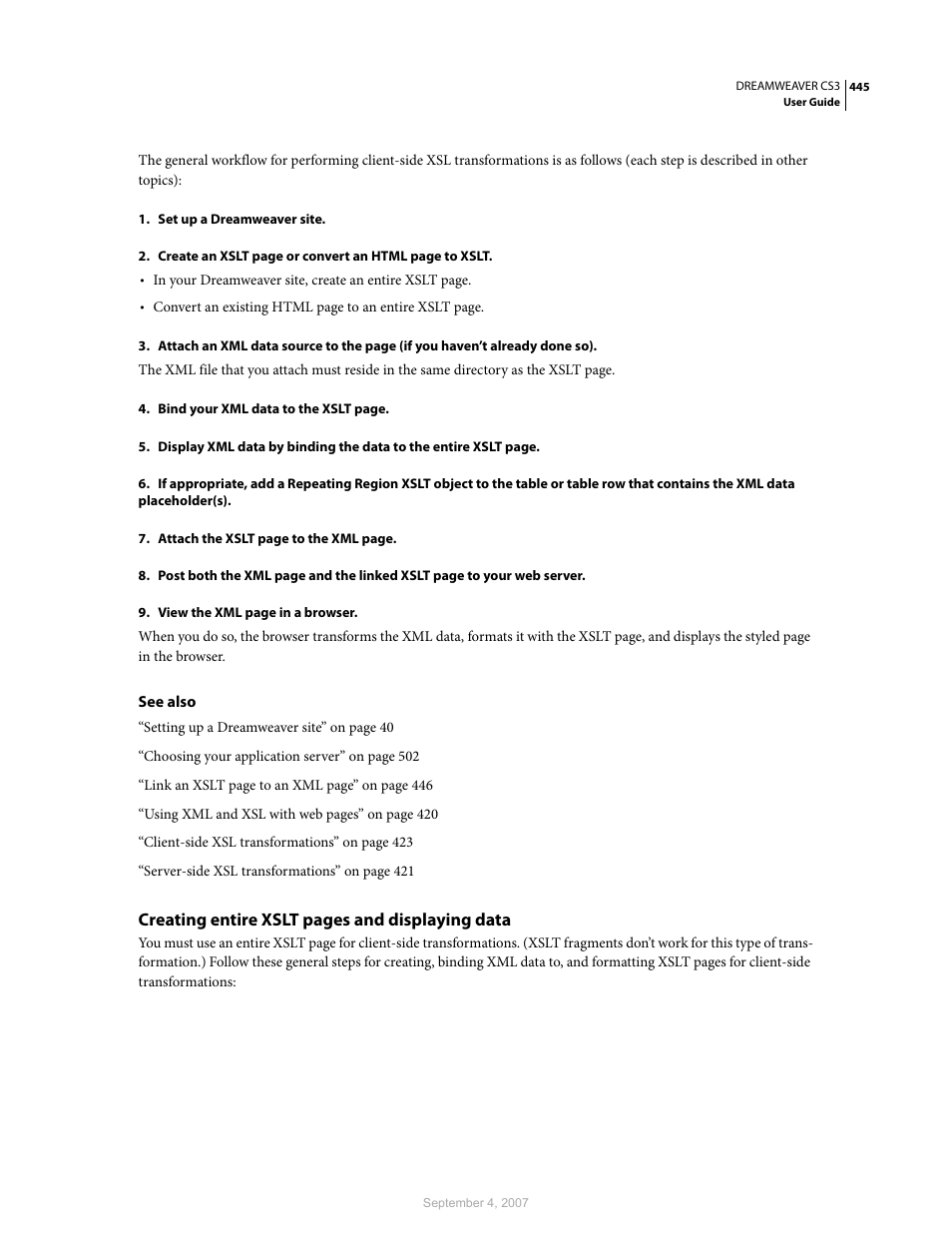 Adobe Dreamweaver CS3 User Manual | Page 452 / 738