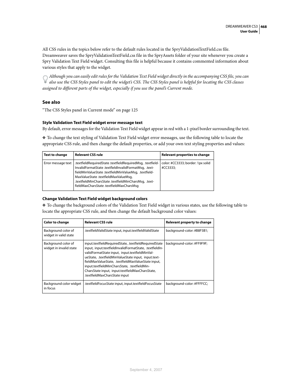 Adobe Dreamweaver CS3 User Manual | Page 475 / 738