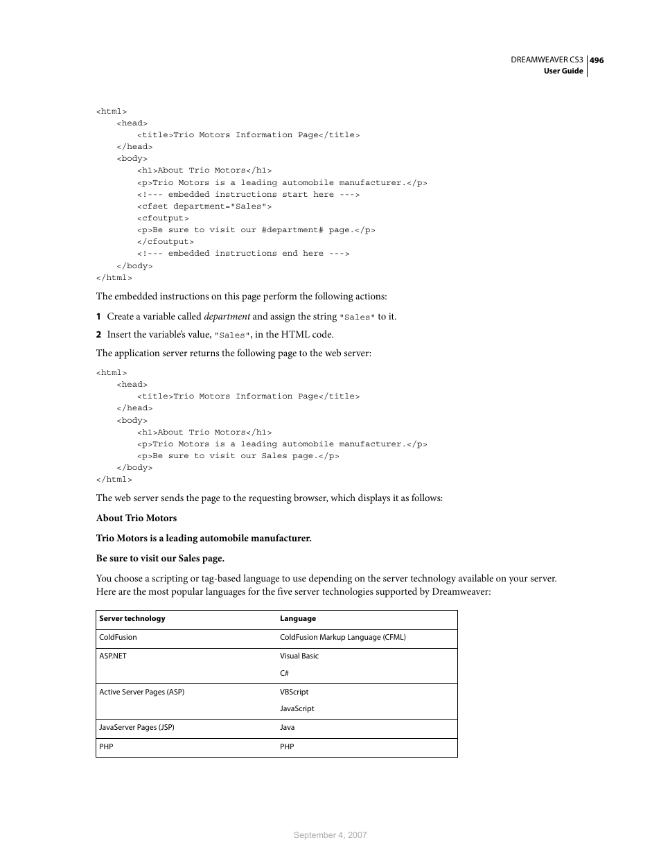 Adobe Dreamweaver CS3 User Manual | Page 503 / 738