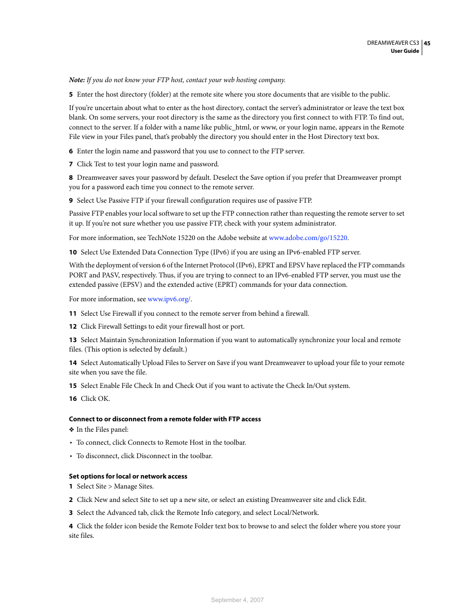 Adobe Dreamweaver CS3 User Manual | Page 52 / 738