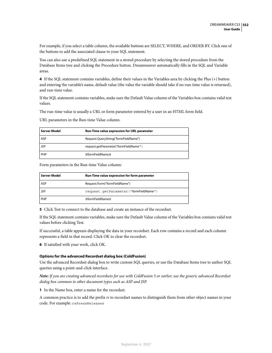 Adobe Dreamweaver CS3 User Manual | Page 559 / 738