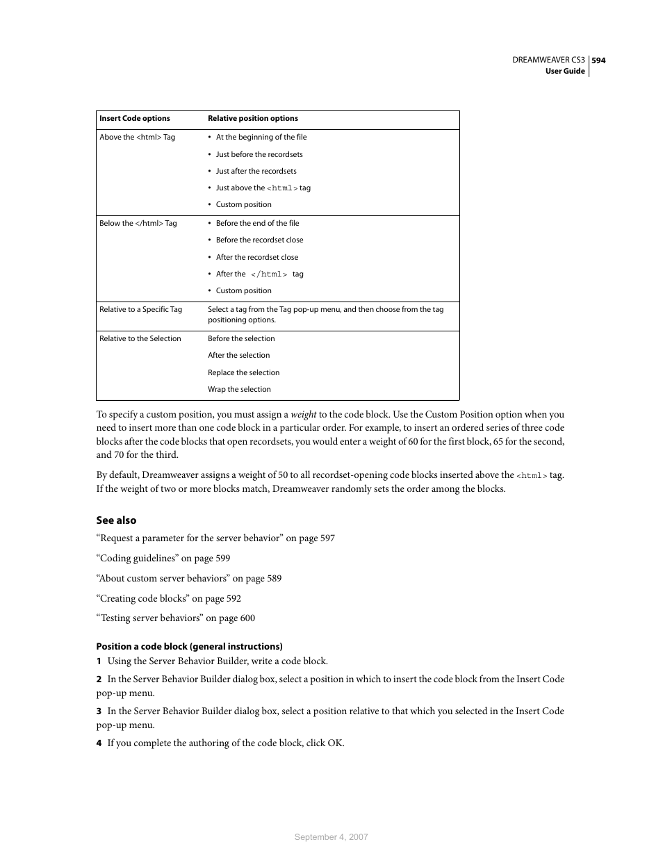 Adobe Dreamweaver CS3 User Manual | Page 601 / 738