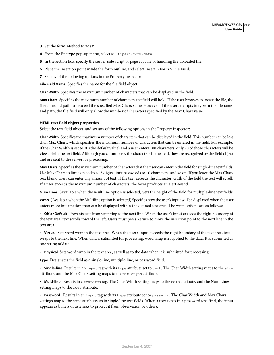 Adobe Dreamweaver CS3 User Manual | Page 613 / 738