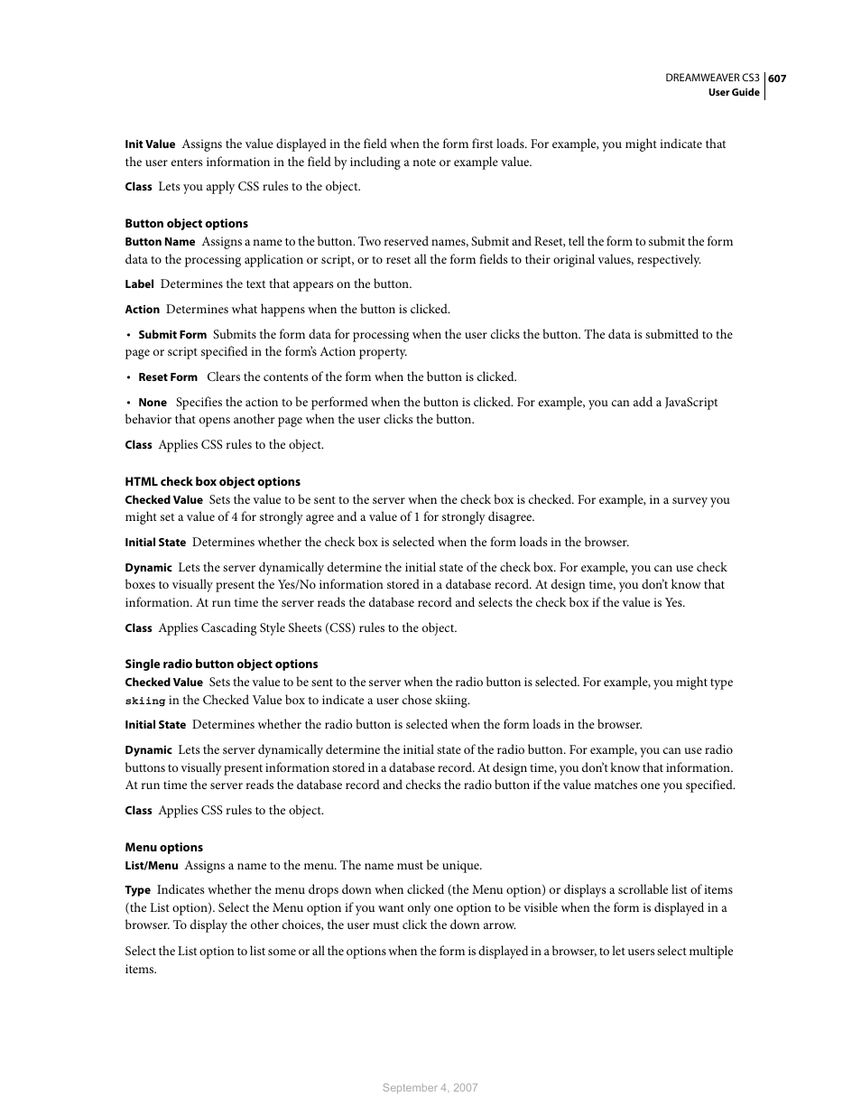 Adobe Dreamweaver CS3 User Manual | Page 614 / 738