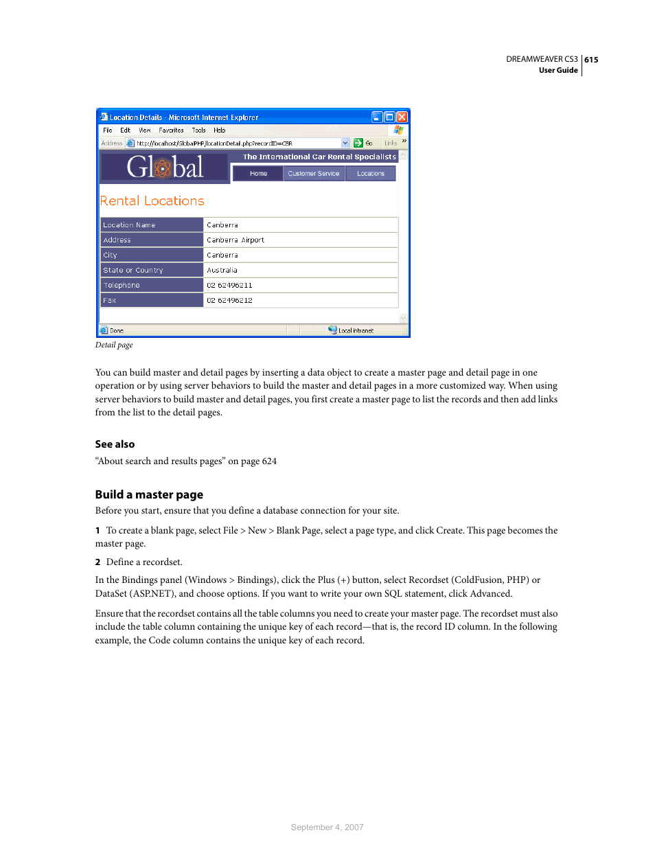 Adobe Dreamweaver CS3 User Manual | Page 622 / 738