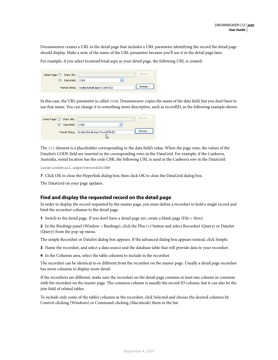 Adobe Dreamweaver CS3 User Manual | Page 627 / 738