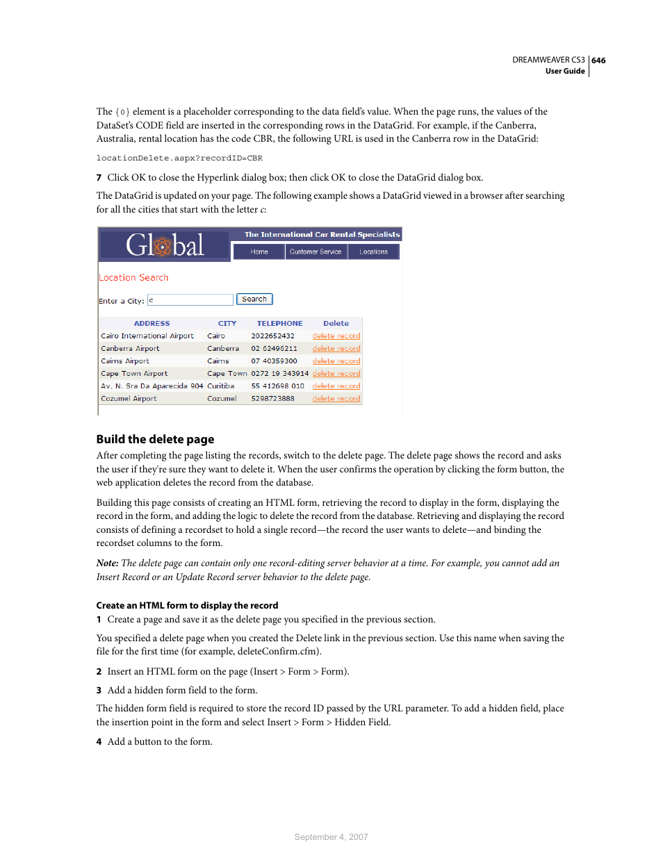 Adobe Dreamweaver CS3 User Manual | Page 653 / 738