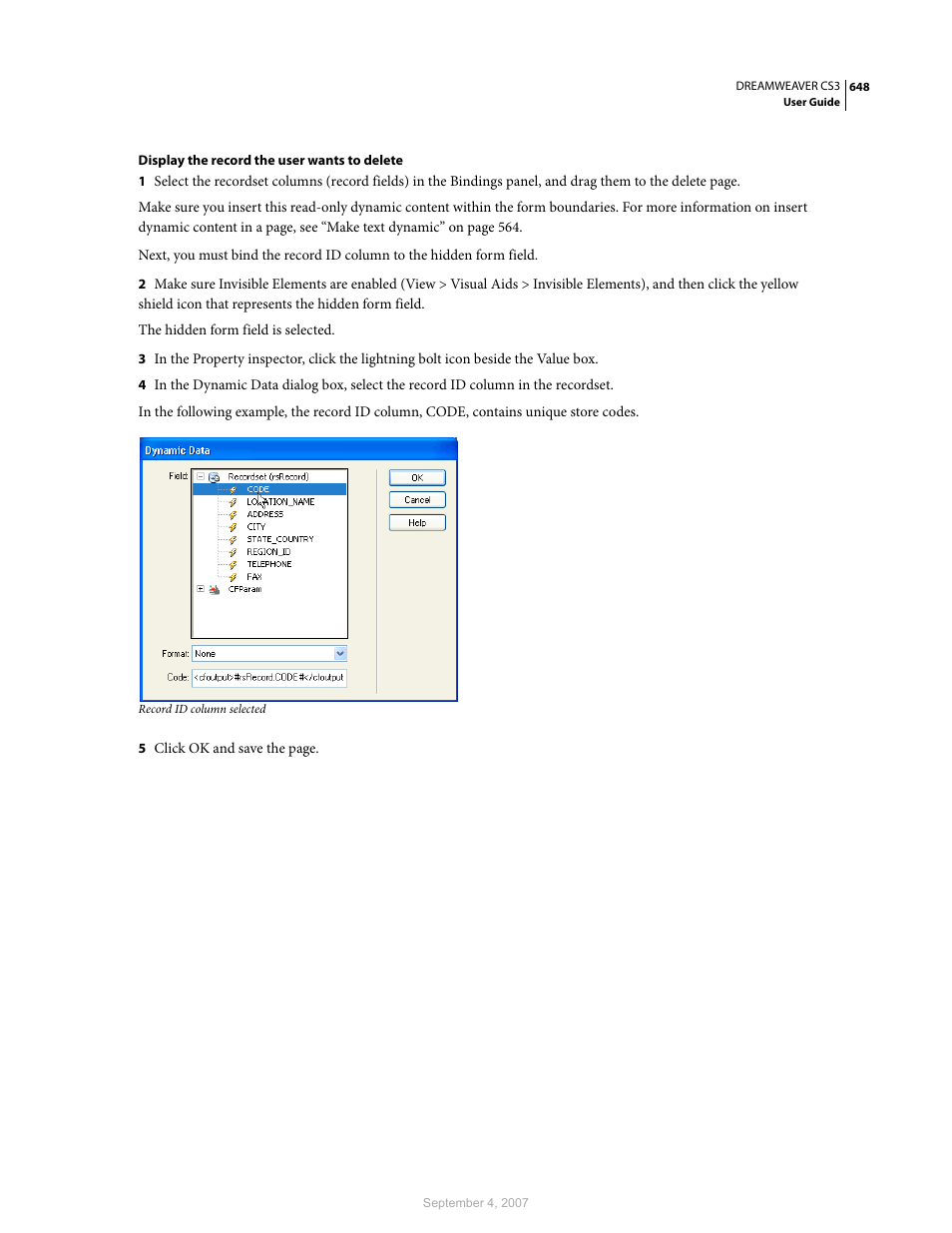 Adobe Dreamweaver CS3 User Manual | Page 655 / 738