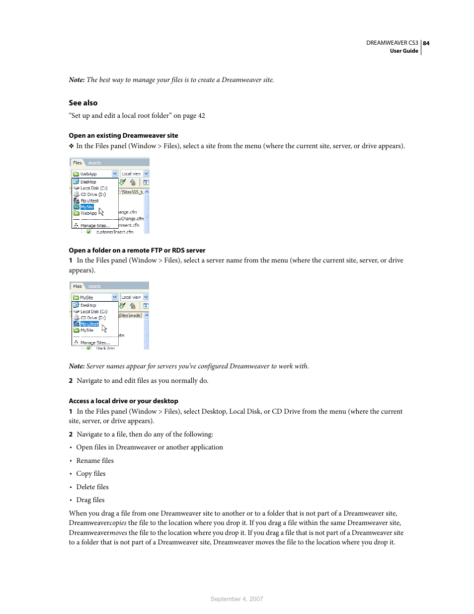 Adobe Dreamweaver CS3 User Manual | Page 91 / 738