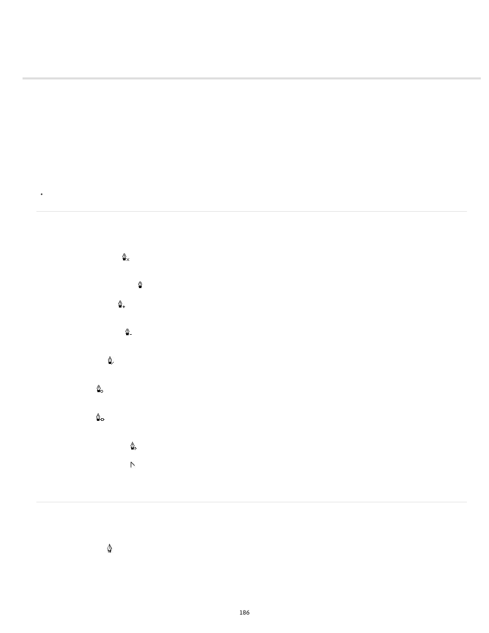 Drawing with the pen tool, Pen tool drawing states, Draw straight lines with the pen tool | Adobe Flash Professional CC 2014 v.13.0 User Manual | Page 193 / 943