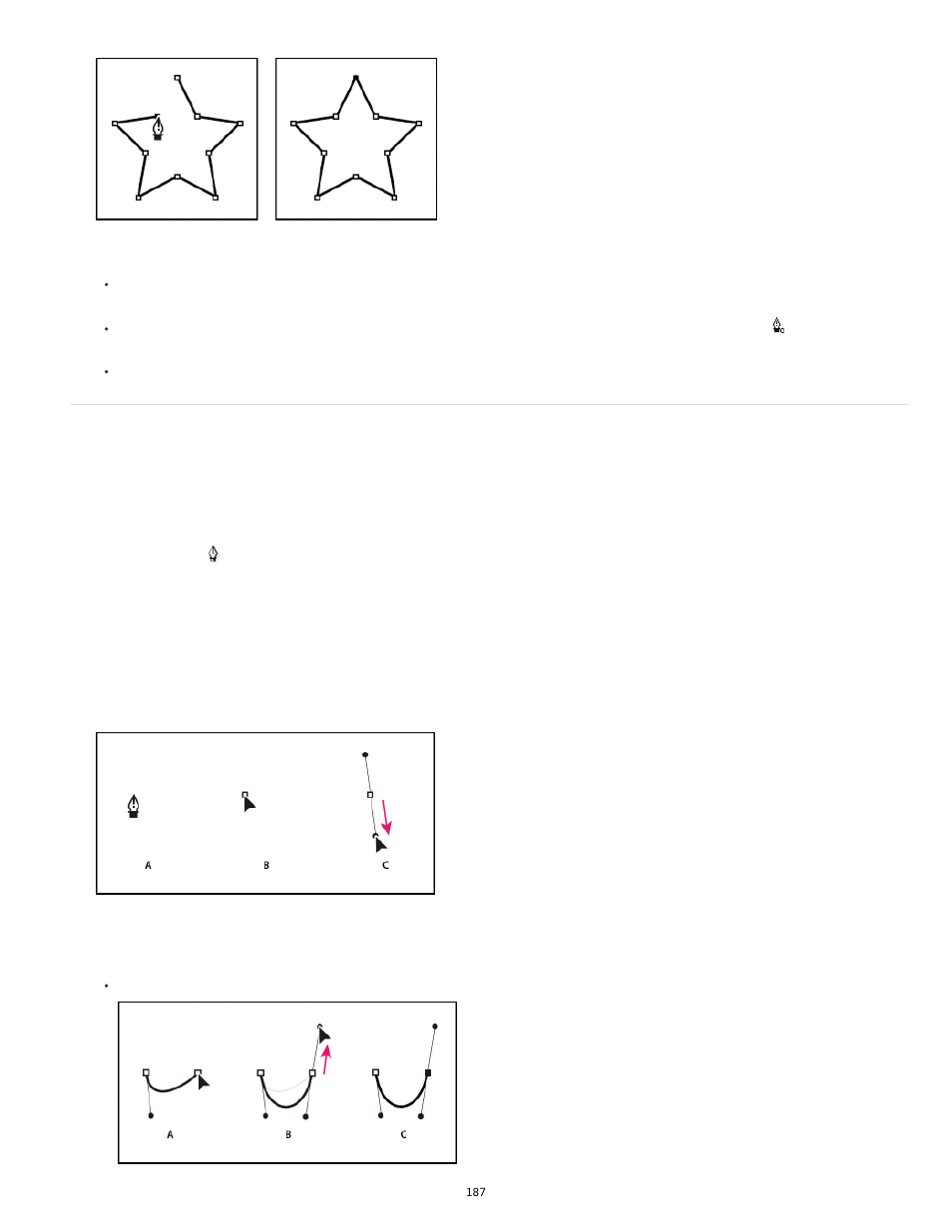 Draw curves with the pen tool | Adobe Flash Professional CC 2014 v.13.0 User Manual | Page 194 / 943