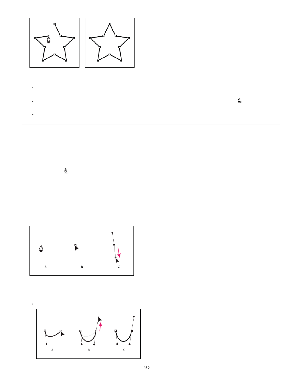 Draw curves with the pen tool | Adobe Flash Professional CC 2014 v.13.0 User Manual | Page 466 / 943
