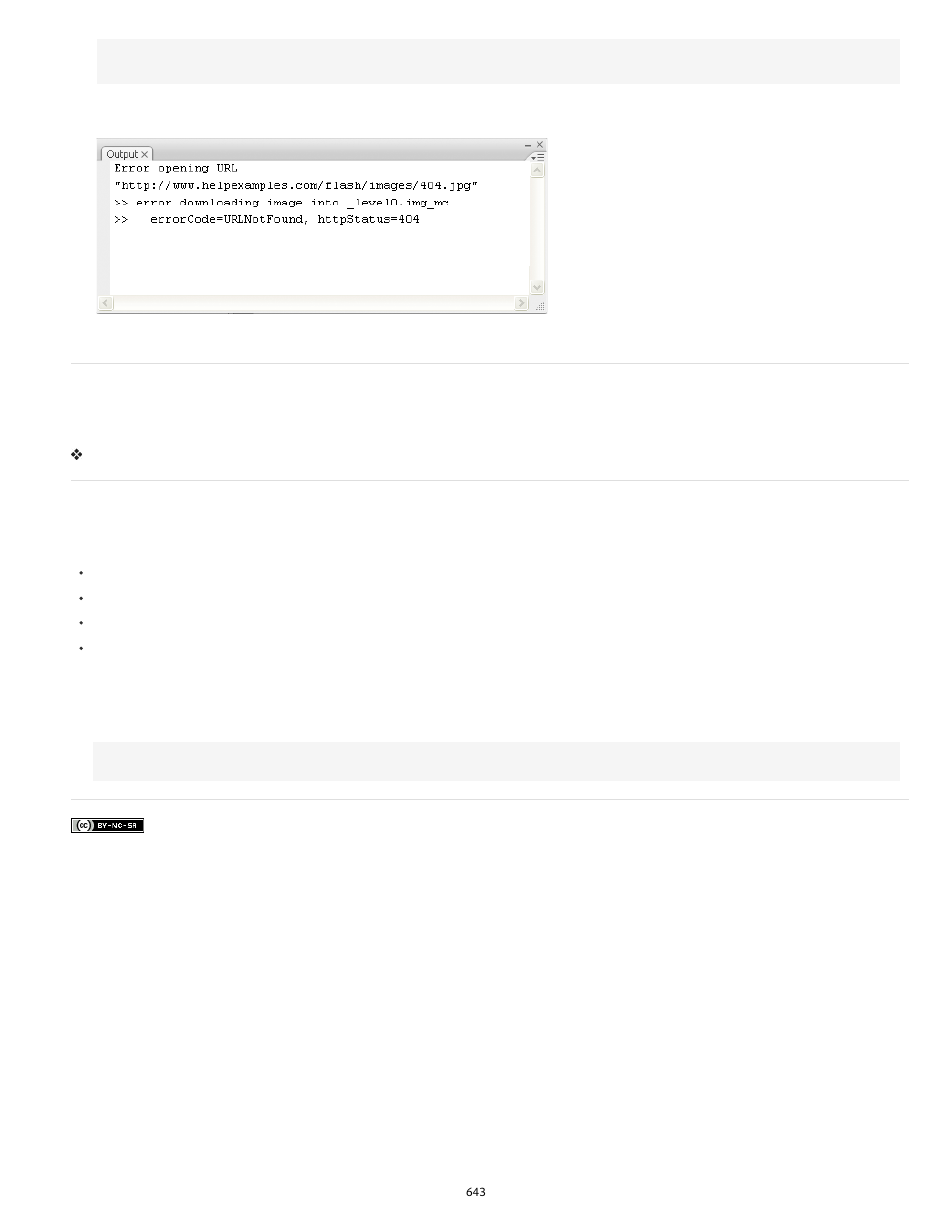 Navigate to errors in code, Debugging text field objects | Adobe Flash Professional CC 2014 v.13.0 User Manual | Page 650 / 943