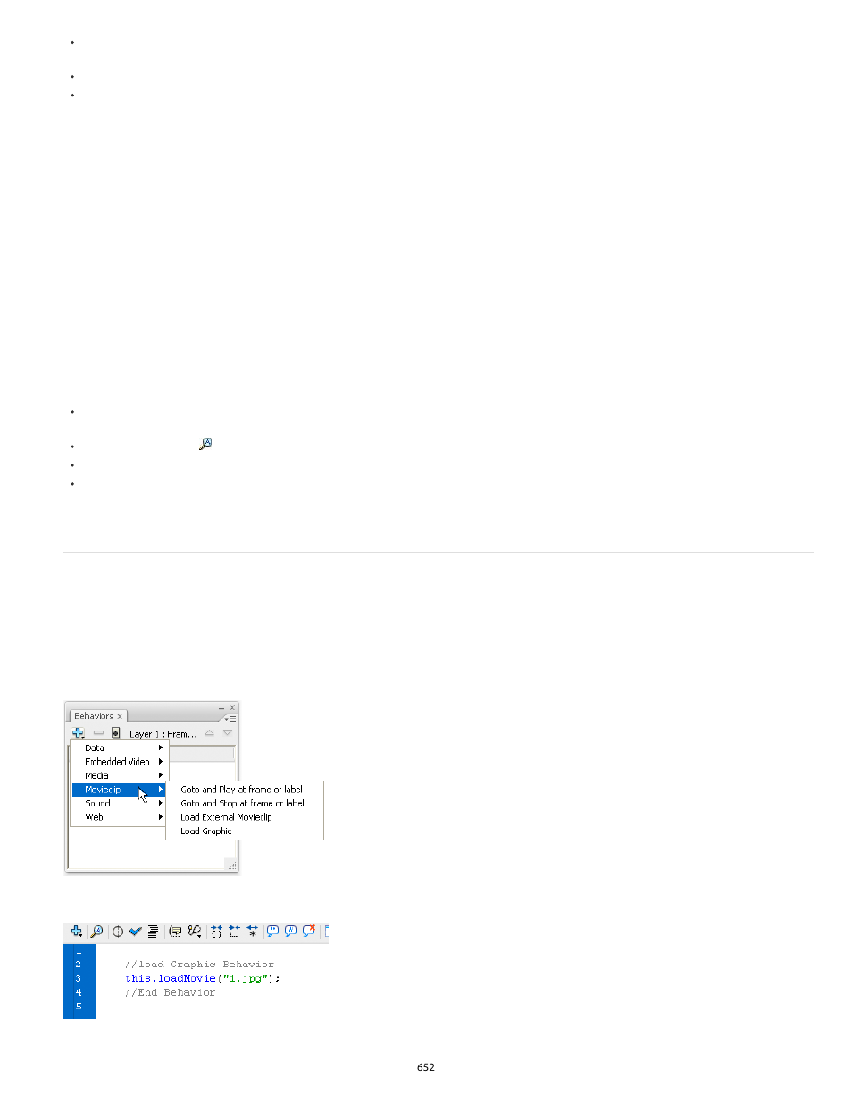 About behaviors | Adobe Flash Professional CC 2014 v.13.0 User Manual | Page 659 / 943