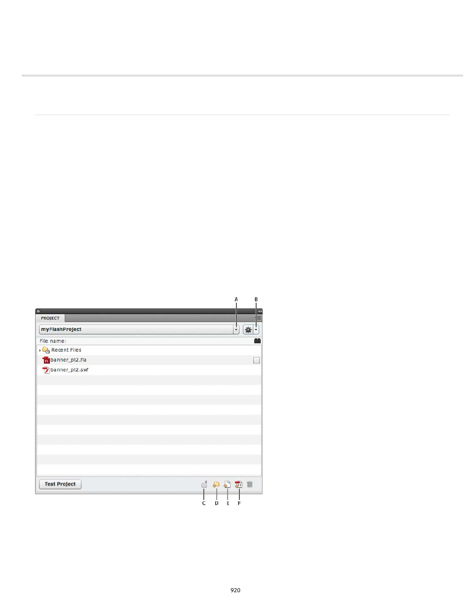 Working with flash projects | Adobe Flash Professional CC 2014 v.13.0 User Manual | Page 927 / 943