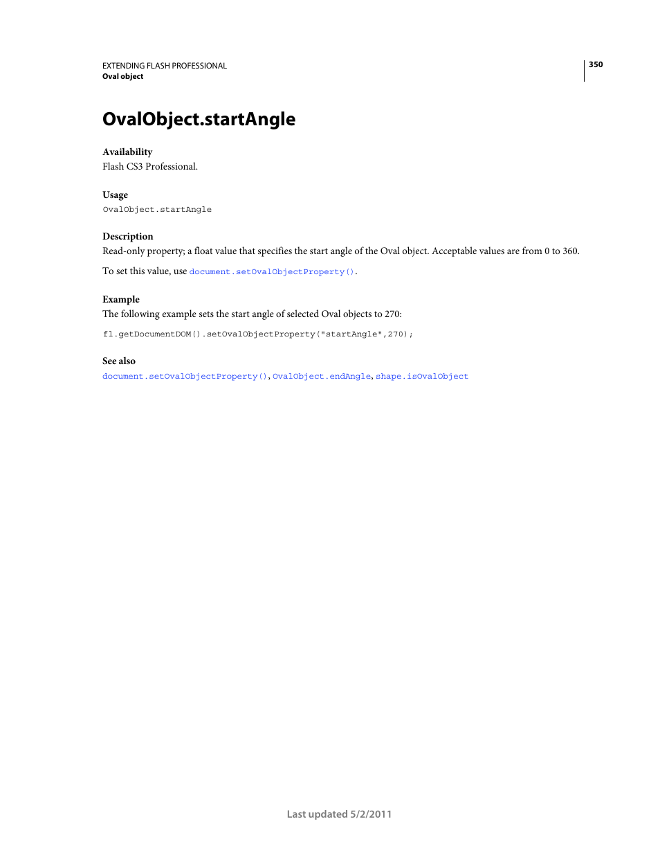 Ovalobject.startangle | Adobe Extending Flash Professional CS5 User Manual | Page 372 / 565