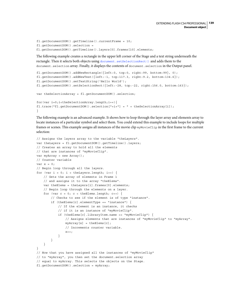 Adobe Extending Flash Professional CS4 User Manual | Page 161 / 560