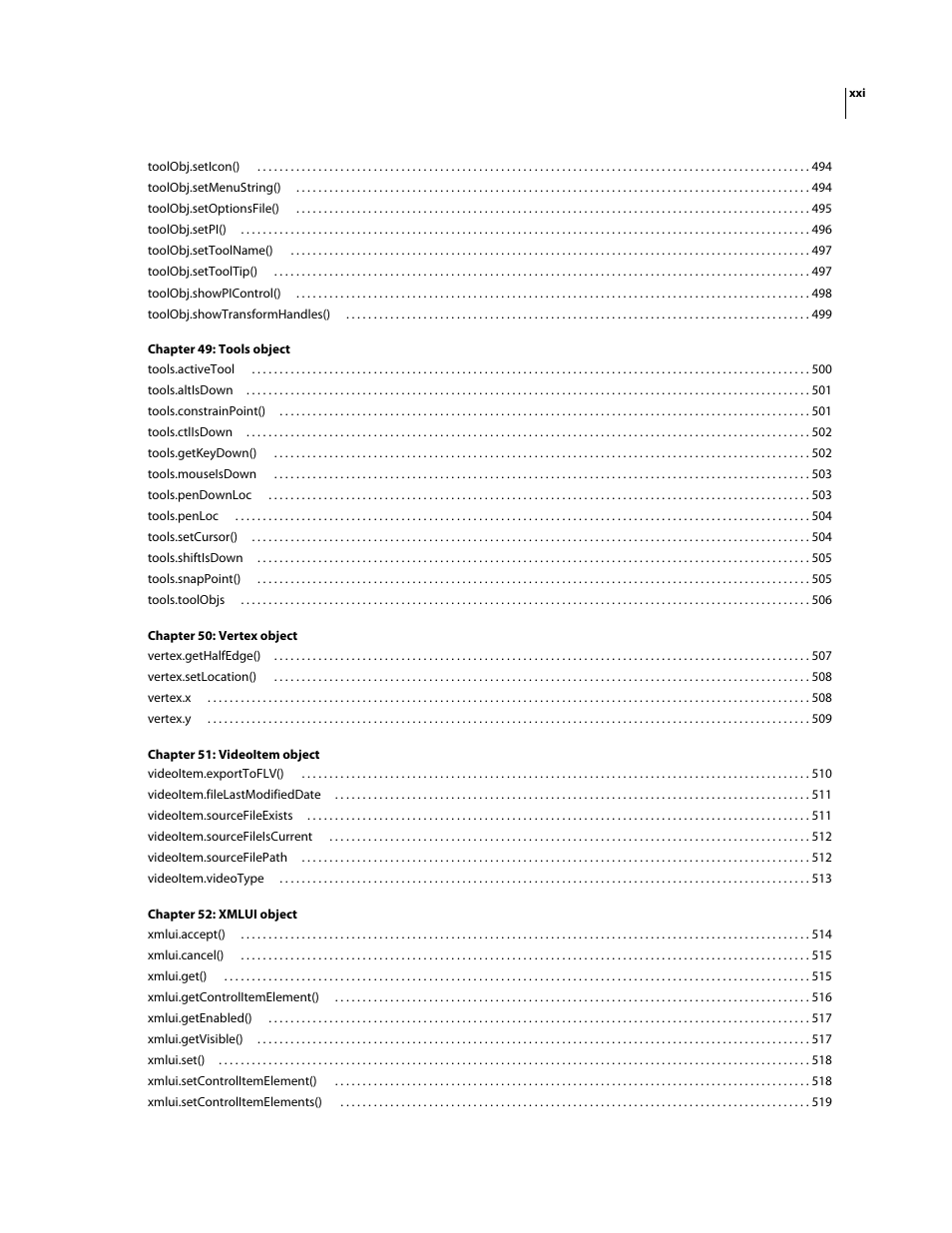 Adobe Extending Flash Professional CS4 User Manual | Page 21 / 560