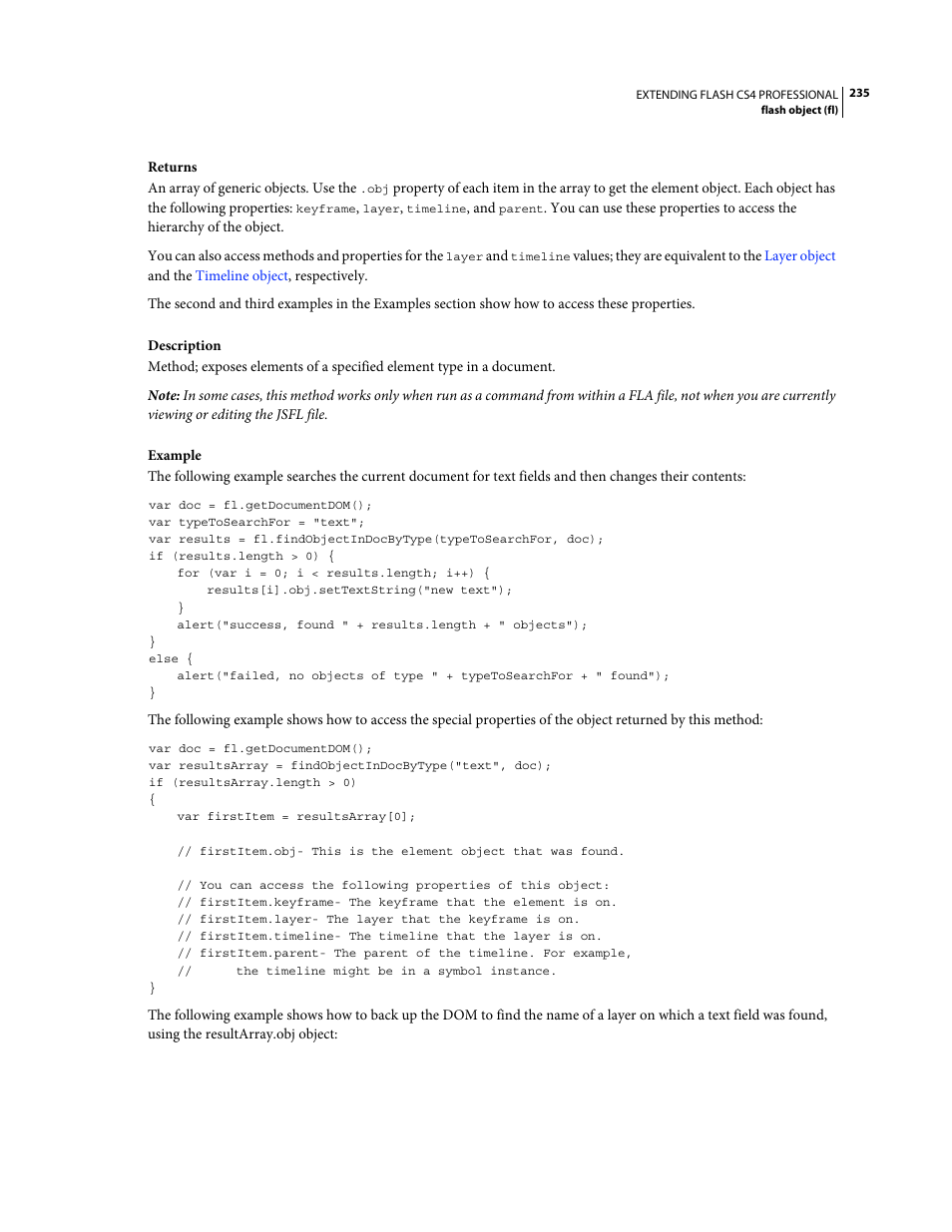 Adobe Extending Flash Professional CS4 User Manual | Page 257 / 560