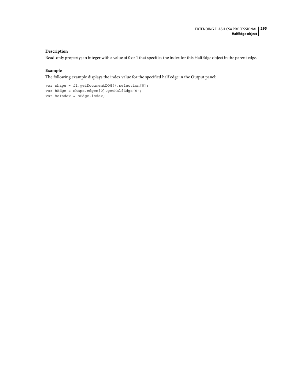 Adobe Extending Flash Professional CS4 User Manual | Page 317 / 560