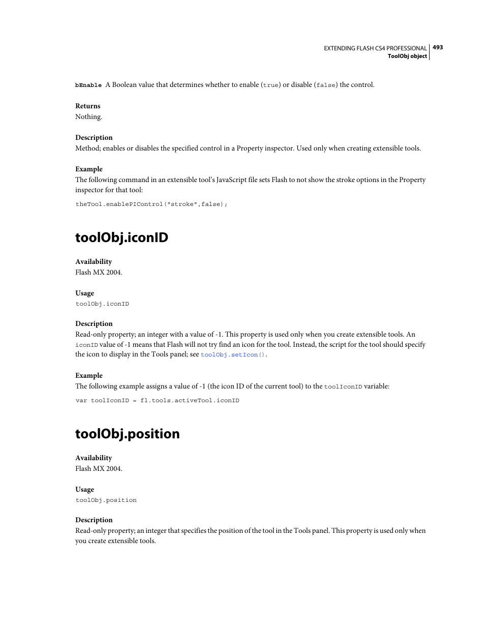 Toolobj.iconid, Toolobj.position | Adobe Extending Flash Professional CS4 User Manual | Page 515 / 560