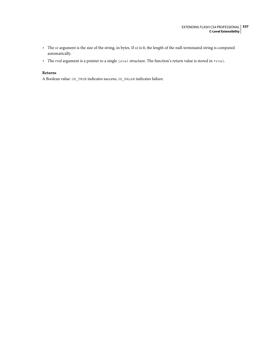 Adobe Extending Flash Professional CS4 User Manual | Page 559 / 560