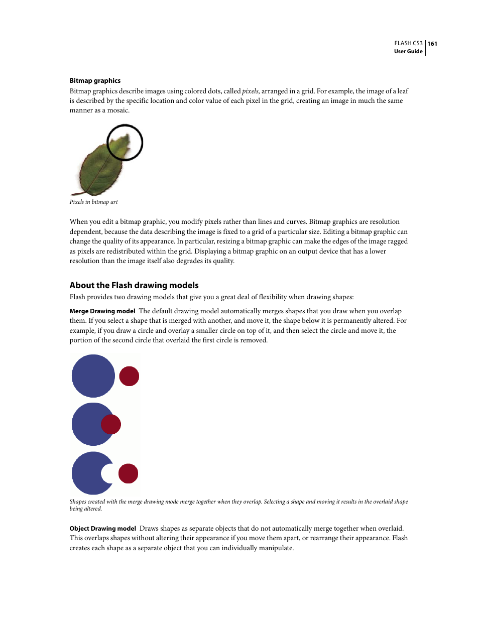 About the flash drawing models | Adobe Flash Professional CS3 User Manual | Page 167 / 527