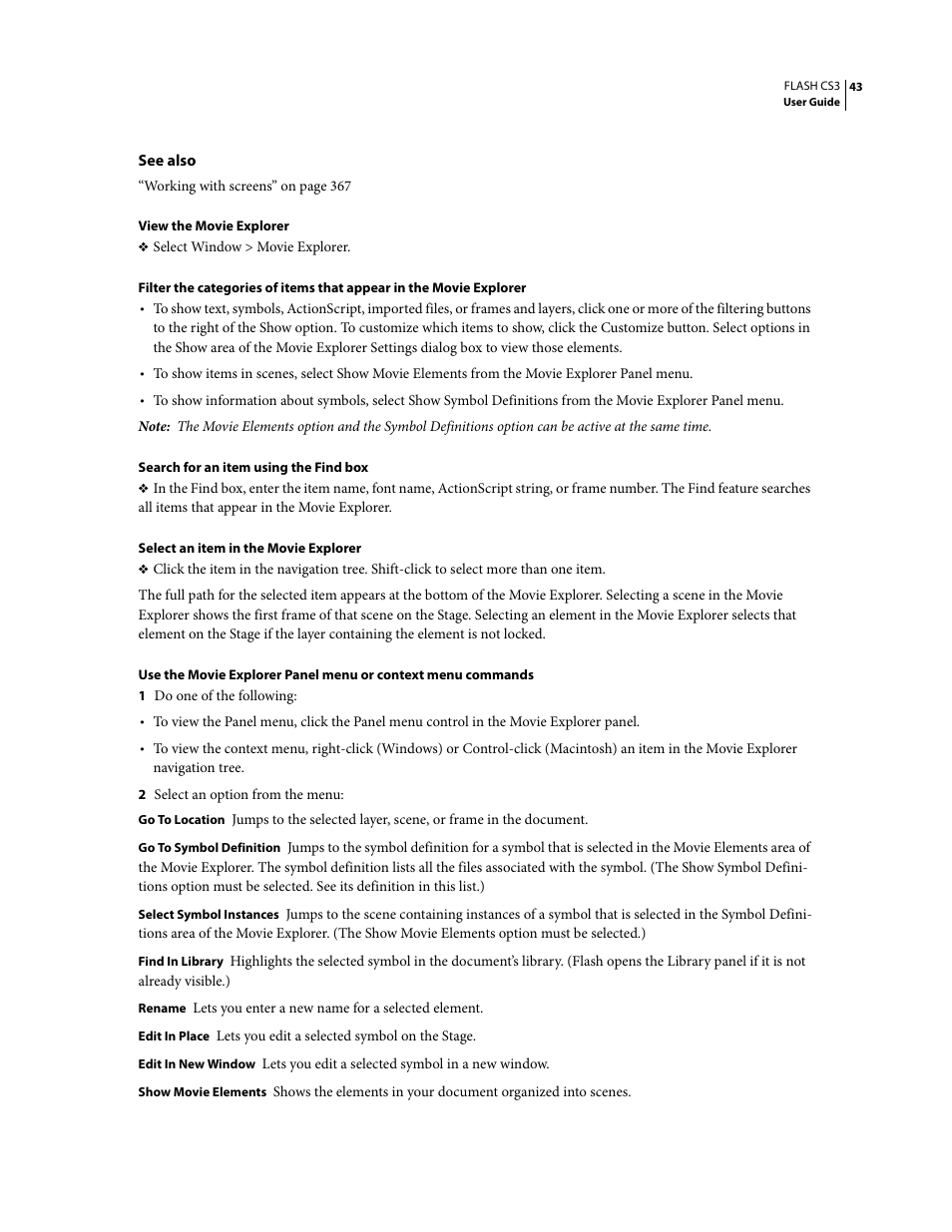 Adobe Flash Professional CS3 User Manual | Page 49 / 527