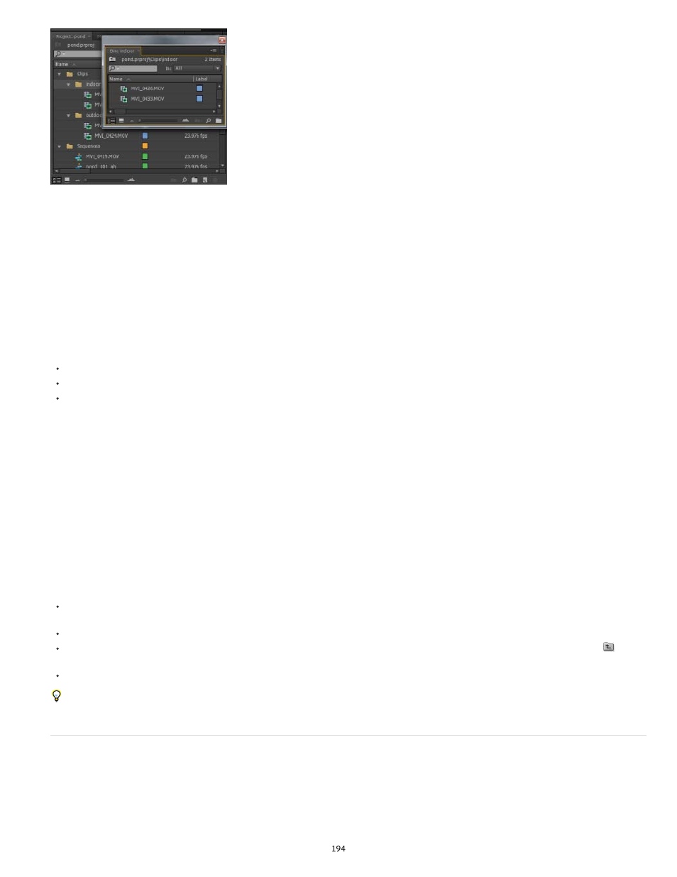 Change bin behaviors bin tips, Label assets | Adobe Premiere Pro CC v.7.xx User Manual | Page 191 / 575