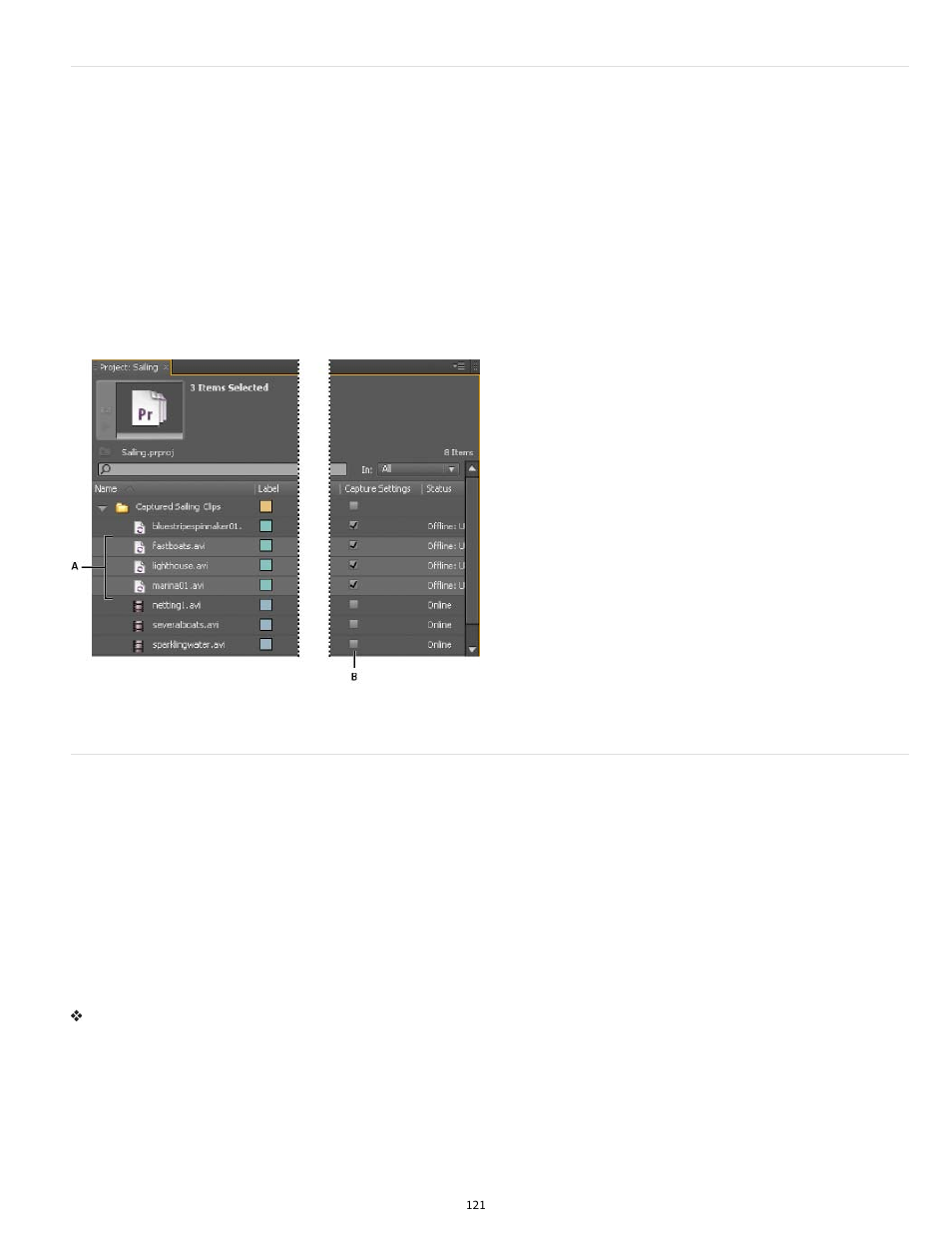 About batch capturing, Choosing batch-capture settings | Adobe Premiere Pro CS6 User Manual | Page 125 / 485